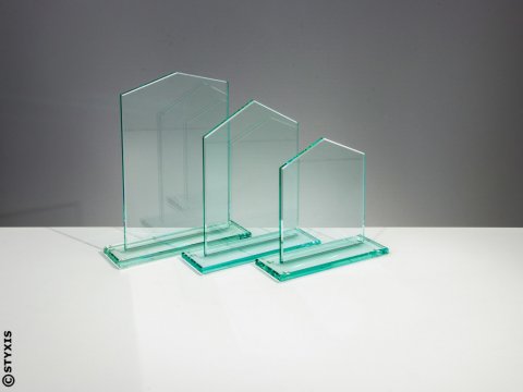 Glasständer "Glashaus", 3 Größen, 6mm Stärke