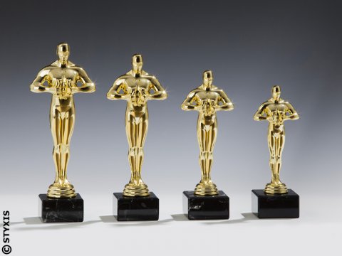 Goldene Siegerfigur in 4 Größen