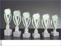 Pokal  Exclu  195mm Silber / Grün