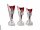 Pokal "Malaysia"  210mm Silber / Rot
