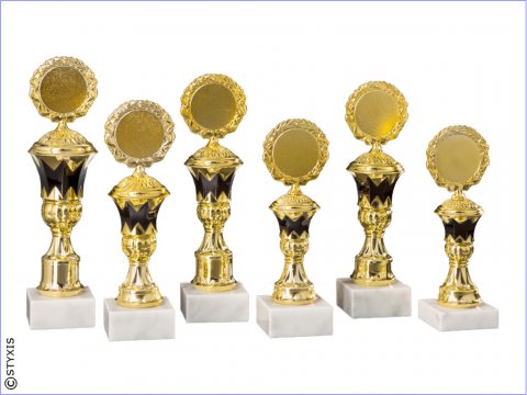 Ständerpokal  "Duisburg"  Gold / schwarz 6er Serie