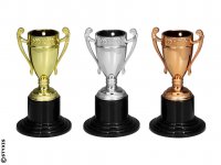 Mini Pokal Rund - 105mm - Gold/Silber/Bronze