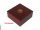 Sockel "Mahagoni" Quadratisch mit Mittelbohrung  80x80x40mm